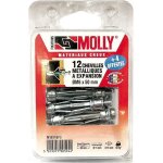 Molly lot de 16 chevilles - 5x50 mm + vis