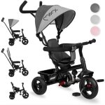 Momi iris ? tricycle b�b� 5?en?1 �volutif ? 9?5?ans ? si�ge pivotant 360� ? arceau amovible ? panier ...