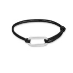 Monaco - bracelet cordon homme - noir