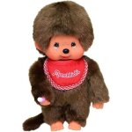 Monchhichi garon bavoir rouge 20 cm