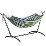 Mondeer hamac sur pied double avec supportcadre robuste r�glable et sac de transport portablepour jardin ...