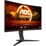 Moniteur de jeu incurv� - aoc - 27 pouces - 280hz - 03 ms mprt - hdr10 - freesync premium - 1920x1080 ...