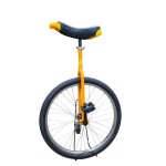 Monocycle - funsport - 24 pouces - jaune - rglable en hauteur