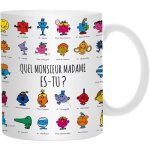 Mug thermoractif - monsieur madame - mm3107 - cramique - blanc noir multicolore - 12x95cm