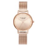 Montre en acier inoxydable victoria hyde - quartz - femme - noir - bracelet milanaise Montre en acier inoxydable victoria hyde - quartz - femme - noir - bracelet milanaise