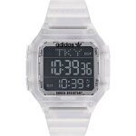 Montre - adidas originals - aost22049 - plastique transparent - r�sistant � leau 5 bar - digital