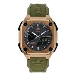 Montre adidas originals - mixte - aofh23502 - vert plastique - 45mm - 10 bar