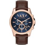 Montre - armani exchange - ax2508 - chronographe - cuir - or rose - 45mm