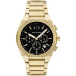 Montre armani exchange - hommes - ax4180 - dor� acier inoxydable - 42 mm - noir - 5 bar