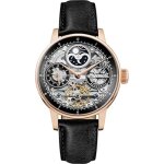 Montre automatique - ingersoll - the jazz - cadran squelette - bracelet cuir véritable - phase de lune ... Montre automatique - ingersoll - the jazz - cadran squelette - bracelet cuir véritable - phase de lune ...
