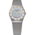 Montre bering classique 11927 - 004 - extra plate acier femme - verre saphir - cristaux swarovski