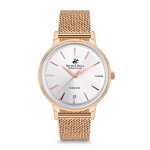 Montre femme - beverly hills polo club - bbp3073c - 430 - 35mm - acier inoxydable - or rose