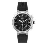 Montre - boss - one watch - chronographe - bracelet en caoutchouc - 44 mm noir