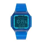 Montre à bracelet adidas watches aost22047 plastique bleu - alarme de chronographie - quartz - digital ... Montre à bracelet adidas watches aost22047 plastique bleu - alarme de chronographie - quartz - digital ...