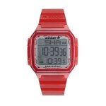 Montre à bracelet adidas watches aost22051 - rouge - quartz - digital - 5 atm Montre à bracelet adidas watches aost22051 - rouge - quartz - digital - 5 atm