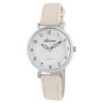 Montre bracelet adrina femme blanc synth�tique essentielle d�tail raffin�