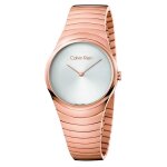 Montre bracelet - dfw65 - whirl - quartz - cadran argent - or rose - femme Montre bracelet - dfw65 - whirl - quartz - cadran argent - or rose - femme