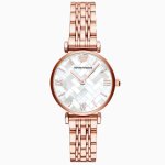 Montre bracelet emporio armani montre habille pour femme avec mosaque or rose ar11110 xg8mq