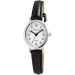 Montre bracelet - excellanc - excellanc - femme - bo�tier ovale 23 mm - bracelet simili cuir noir