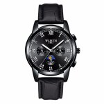 Montre bracelet homme leoclotho - double face - etanche - acier inoxydable