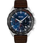 Montre - hugo boss - jojjy - chronographe - cuir marron - Étanchéité 5 atm - analogique Montre - hugo boss - jojjy - chronographe - cuir marron - Étanchéité 5 atm - analogique