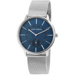 Montre homme - ralph - cadran bleu - bo�tier 40 mm - bracelet maille milanaise acier