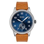 Montre bracelet sumaj hugo boss hommes analogique classique � quartz avec bracelet en cuir 1513668