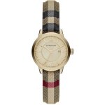 Montre - burberry - the new round bu10104 - cuir - quartz - analogique