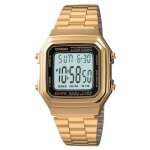 Montre - casio - a178wga - 1a - dor� - quartz - digital