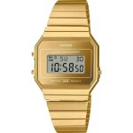 Montre - casio - a700wevg - 9aef - dor acier inoxydable - rsistant  leau 3 bar - digital