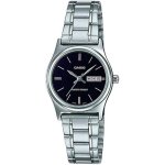 Montre - casio - collection ltp - v006d - 1b2 - femme - quartz - noir - acier inoxydable