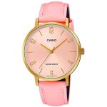 Montre - casio - collection ltp - vt01gl - 4b - quartz - femme - boîtier laiton - cadran rose Montre - casio - collection ltp - vt01gl - 4b - quartz - femme - boîtier laiton - cadran rose