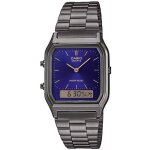 Montre - casio - collection rectangulaire - double affichage - quartz - bleu Montre - casio - collection rectangulaire - double affichage - quartz - bleu