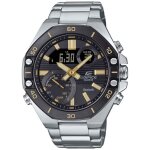 Montre - casio - ecb - 10db - 1a9ef - acier inoxydable - résistant à leau 10 bar - double affichage Montre - casio - ecb - 10db - 1a9ef - acier inoxydable - résistant à leau 10 bar - double affichage