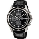 Montre - casio - edifice - cuir v�ritable - noir - �tanch�it� 10 atm