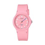 Montre - casio - lq - 24b - 4bef - bracelet plastique rose - etanche 3 atm - analogique