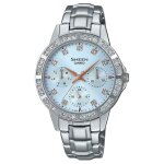 Montre casio - femmes - she - 3517d - 2auef - bracelet en acier inoxydable - cadran bleu Montre casio - femmes - she - 3517d - 2auef - bracelet en acier inoxydable - cadran bleu