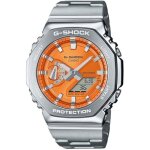 Montre - casio - gm - 2110d - 4aer - acier inoxydable - orange - rsistante  20 bars