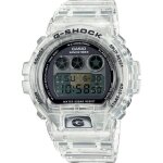 Montre casio - hommes - dw - 6940rx - 7er - etanche 20 atm - bracelet en plastique transparent