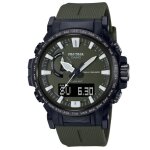 Montre casio - hommes - prw - 61y - 3er - vert plastique - 42mm - 10 bar