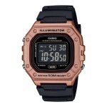 Montre casio - hommes - w - 218hm - 5bvef - noir - plastique - quartz - digital - sport