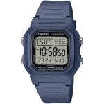 Montre casio - hommes - w - 800h - 2aves - quartz - etanche 10 atm - bleu