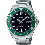 Montre - casio - mdv - 107d - homme - vert - quartz - analogique