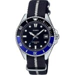 Montre - casio - mdv - 10c - homme - noir / bleu - quartz - analogique