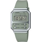 Montre casio - mixte - a100wef - 3aef - vert - plastique - quartz - digital