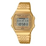 Montre - casio - abl - 100weg - 9aef - etanche 3 atm - bracelet acier dor - digital