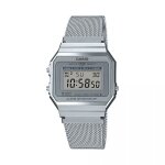 Montre casio mixte vintage - a700wem - 7aef - etanche - bracelet maille milanaise Montre casio mixte vintage - a700wem - 7aef - etanche - bracelet maille milanaise