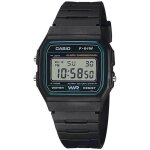 Montre - casio - retro vintage f - 91w - 3d - rsine - noir - digital