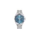 Montre - certus - 616517 - acier - tanche 10 atm - cadran bleu - style chic