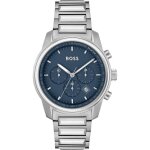 Montre chronographe quartz homme boss - bracelet acier inoxydable argent - 1514007